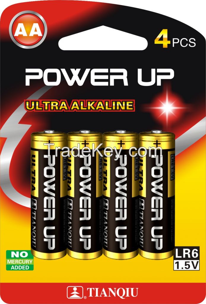 Tianqiu LR6 dry Battery, Alkaline battery, AA battery