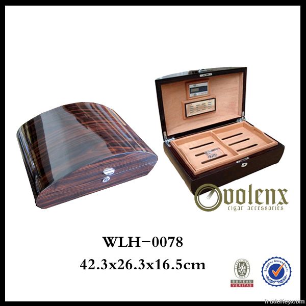 Wooden Cigar Humidor With Digital Hygrometer