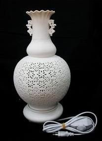 pottery lamp