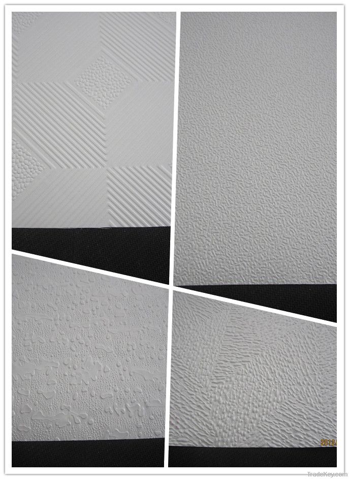 PVC gypsum ceiling tiles