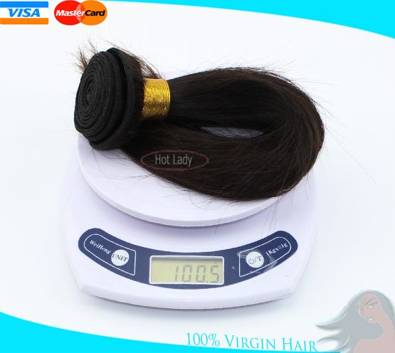 100% Unprocessed Brazilian Virgin Hair  Extension Silky Straight hair style can be dyed any color