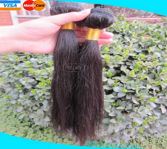 100% Unprocessed Brazilian Virgin Hair  Extension Silky Straight hair style can be dyed any color