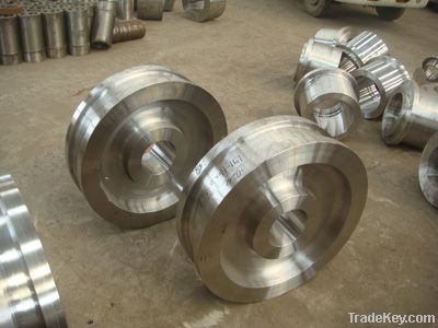 forged crane wheel, wheel forging