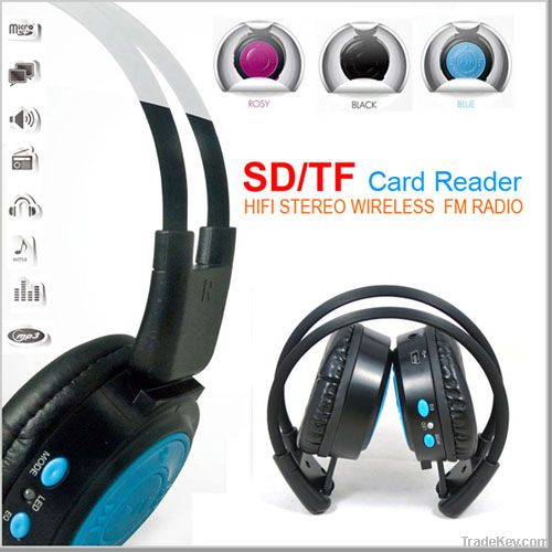 New model wireless bass fm computer headphones