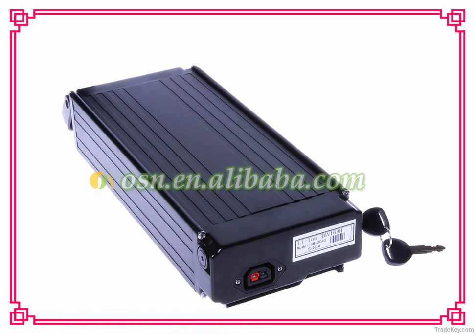 36v 16ah Li-ion Battery pack for 750w electric bike