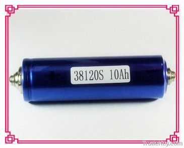 38120S 10Ah 10C LiFePO4 Cylindrical Battery Cells with Screws