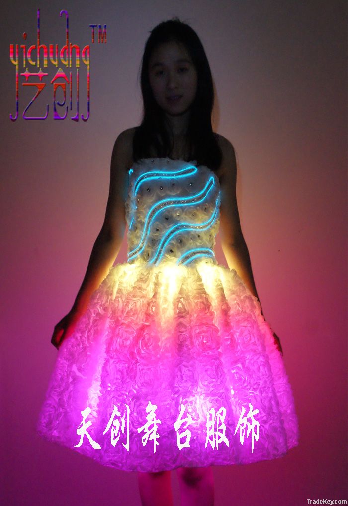 Sell LED dress, LED Stage Wear, Luminous clothes, Fluorescent clothing