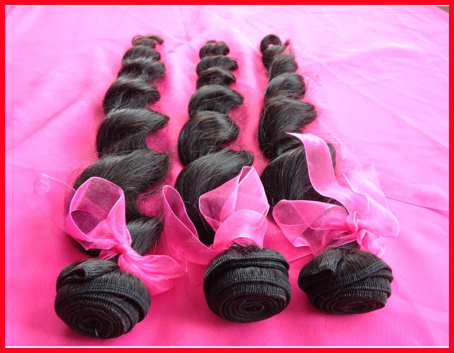 100% Unprocessed Grade AAAAA Malaysian Virgin Human Hair Weft Loose Wave Wave Natural Color