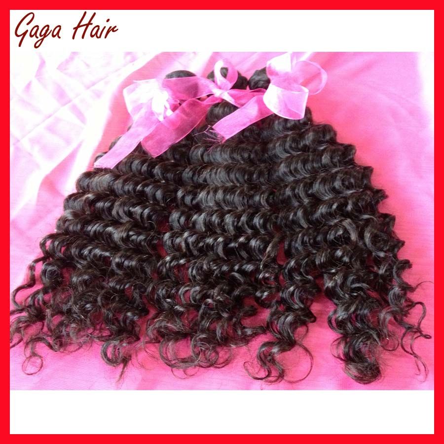 Grade AAAAA 100% Unprocessed Vigin Brazilian Human Hair Weft Curly Hair Extenion