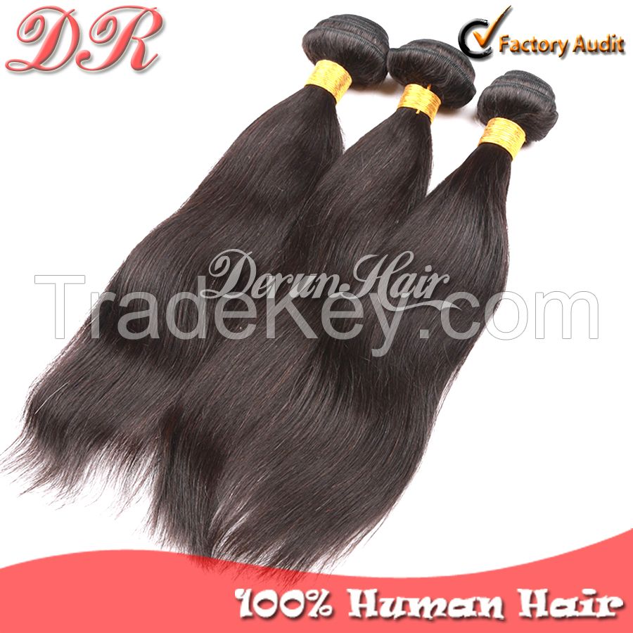 Brazilian Virgin Hair Natural Straight Human Hair Weave 100% Factory Wholesale Price Grade 5A 6A 7A Can Be Dyed And Bleached