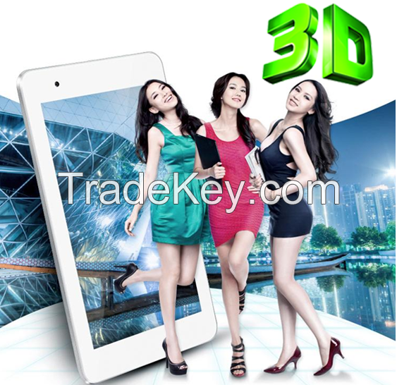 OEM 7 inch A31S quad core 3G wifi naked eye 3D tablet pc game android