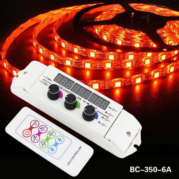 with digital display totally rf remote led rgb lighting controller