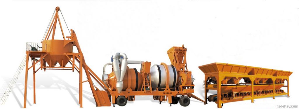 SLHB Double Drum Mobile Asphalt Mixing Plant