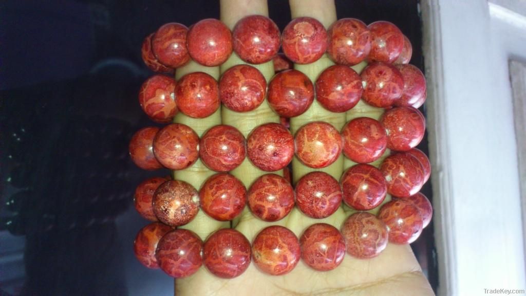 Red Coral Beads