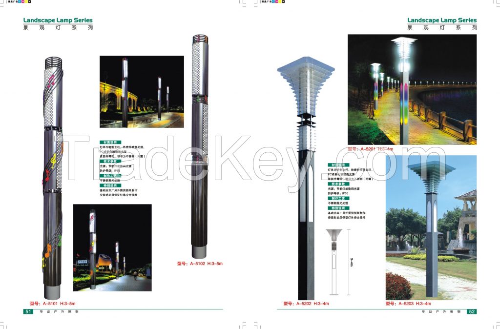 20W 8M 16M landscape lihting lamp street LED