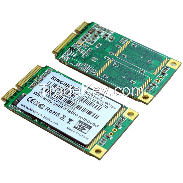 Kingrich High Speed SSD 256GB SATA internal SSD 240GB mSATA Interface with Cache 256MB For laptop computer commercial plant