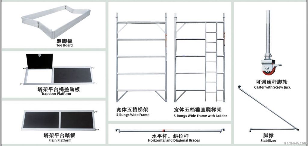 Aluminum scaffolding / ladders