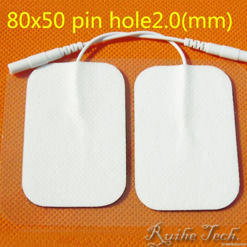 8*5cm Premium gel self adhensive resuable Electrode pads