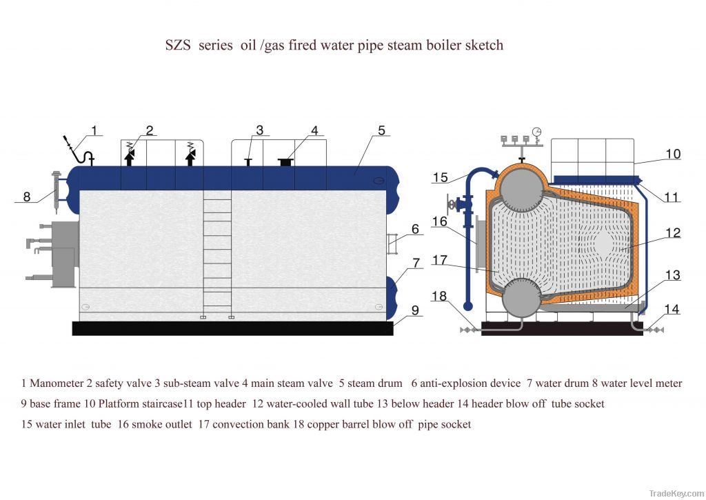 SZS series Water Tube Steam Boiler