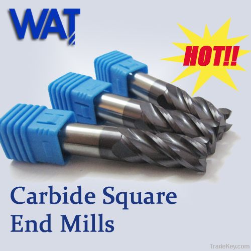 WAT 4 Flute Carbide Square End Mills