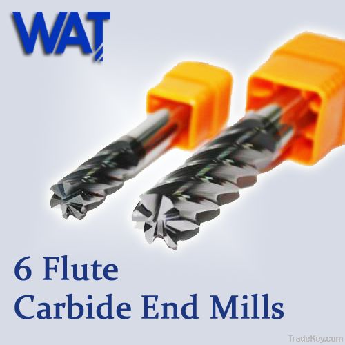 6 Flutes Carbide Cutters for Finishing