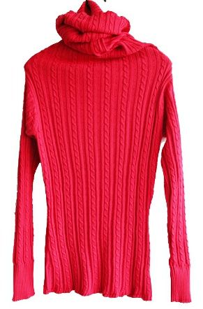 Ladies&#039; Turtle Neck Long Sleeve Pullover