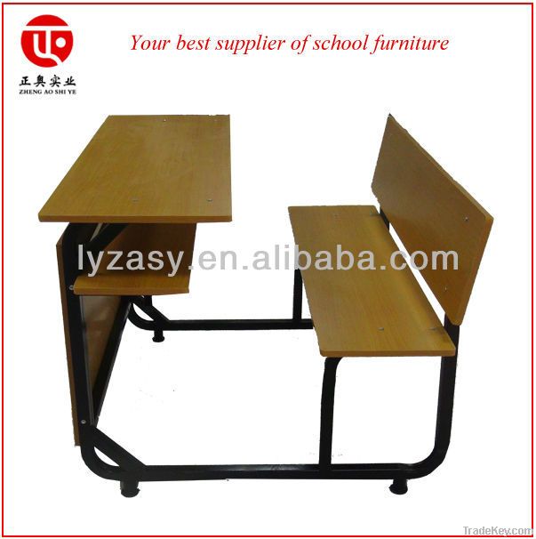 School desk and bench