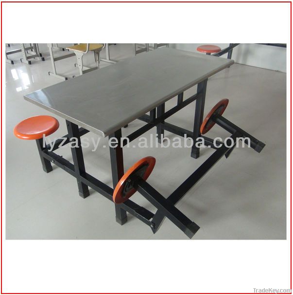 Stainless steel  cateen table and bench