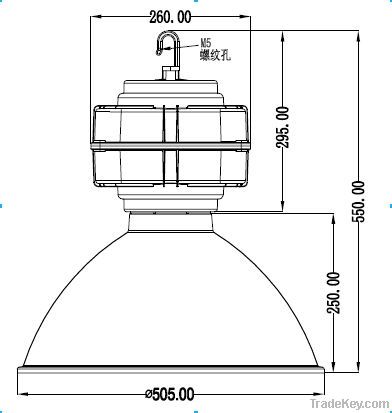 80W CE/CB.SAA induction lamp high bay lights, indoor lighting with IP5