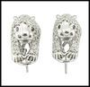 STERLING SILVER JEWELRY,Leopard Earring 925, Earring Vners,Jewelry Fashion