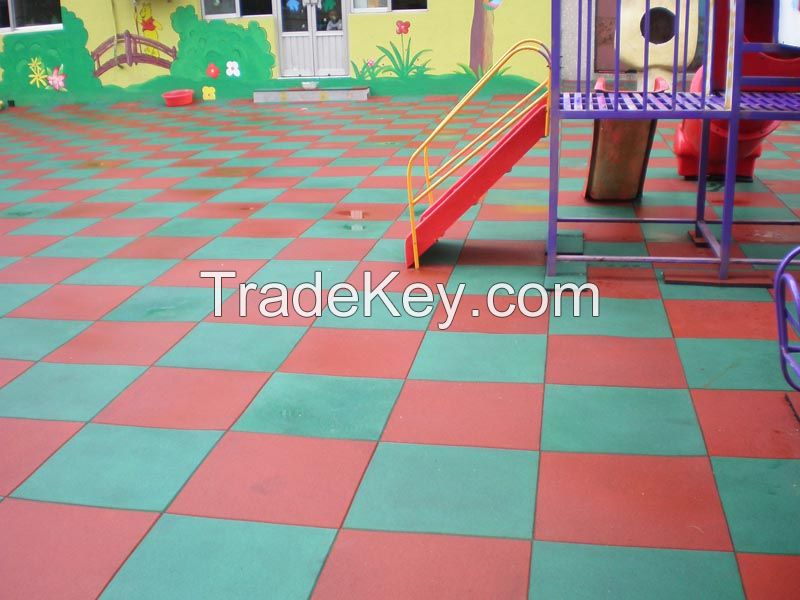 Colorful EPDM Granules Carpet Sport Rubber Flooring Tiles