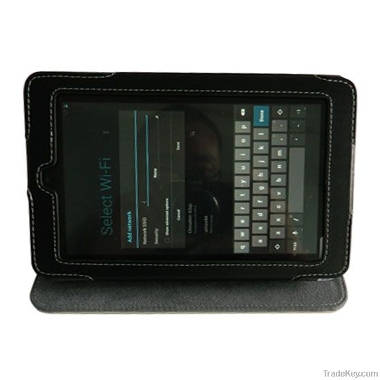 Multi-Angle Wallet / Leather Cover Case for HP Slate 7 (7 inch tablet)