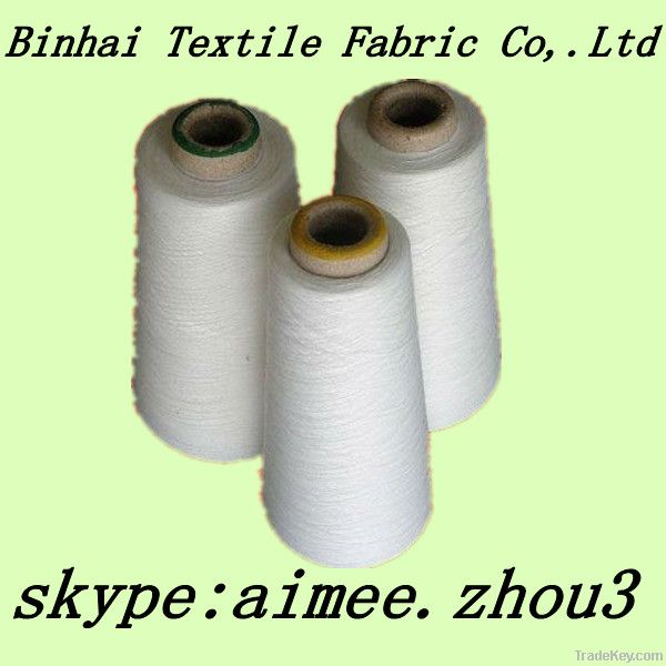 20s--60s raw white polyester yarn China yarn