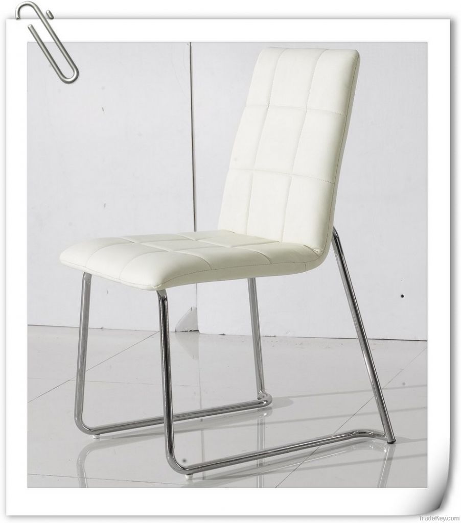 Dining chair PU with metal frame