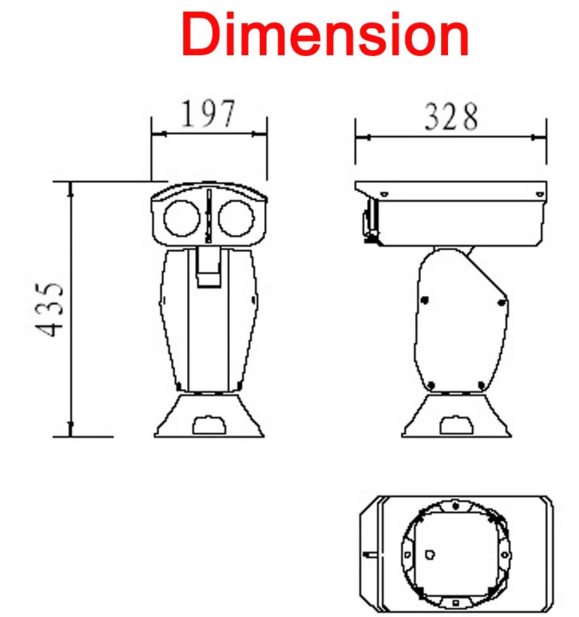 8.0 Megapixel Onvif 1080P PTZ IP 4k Camera IR 100M 30x Optical Zoom IP66 Wiper Waterproof