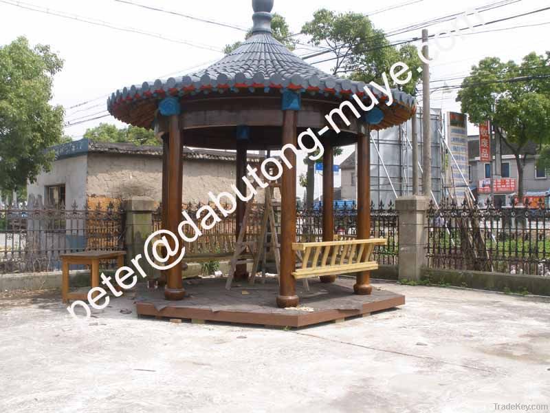 outdoor wooden pavilion