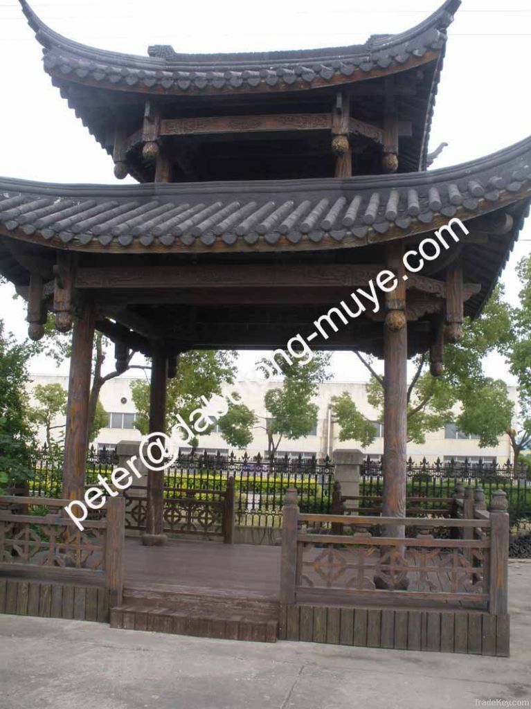 outdoor wooden pavilion