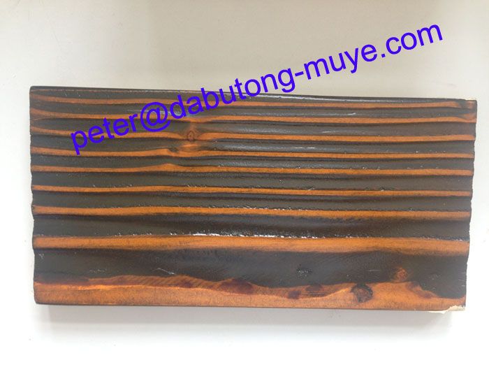 carved board----surface carbonization