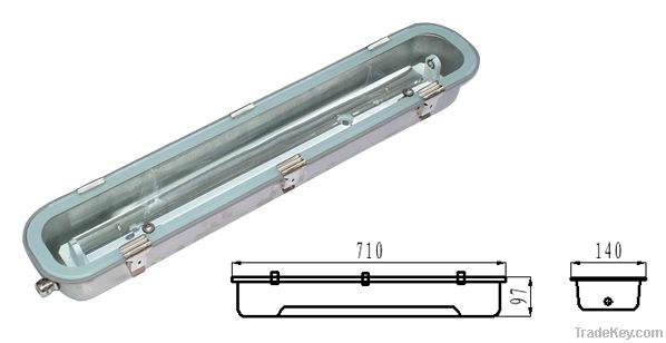 IP65 WFS136 Industrial waterprool fluorescent light fixture for LED si