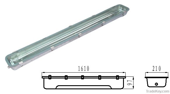 IP65 WFS258 Industrial waterprool fluorescent light fixture for LED