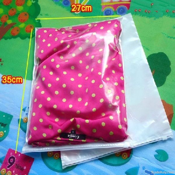 Plastic LDPE ziplock bag for packing clothes