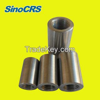 14-40mm 45# carbon structure steel rebar coupler, rebar splicing coupler, rebar sleeve, rebar connector