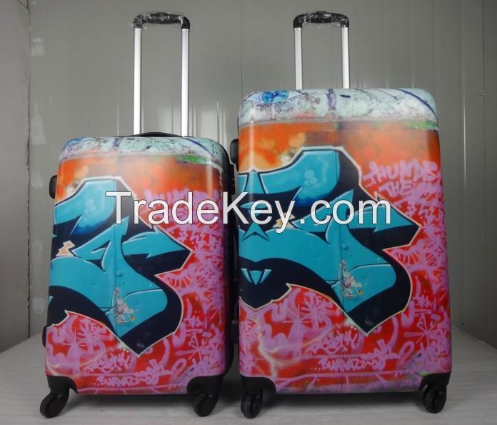 newest printing luggage, women luggage, men luggage, kids luggage, abs with pc luggage, expanded luggage, AZ3150