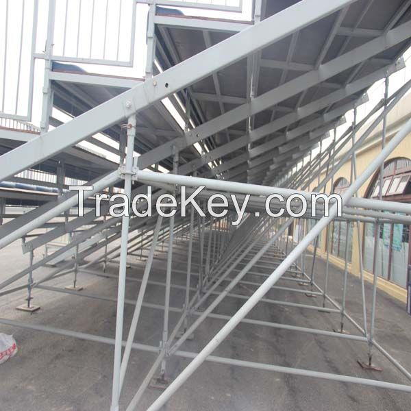 Best sales outdoor fixed bleachers/ grandstand with steel frame 