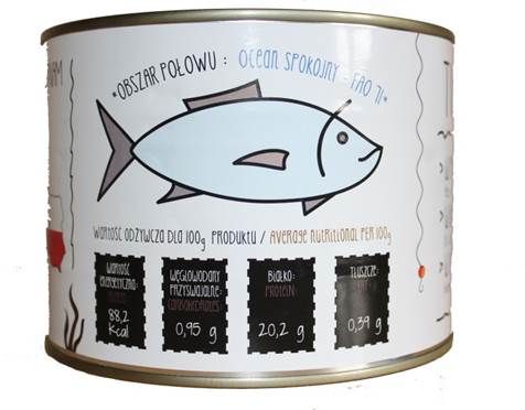 Canned tuna in brine DW 1260g