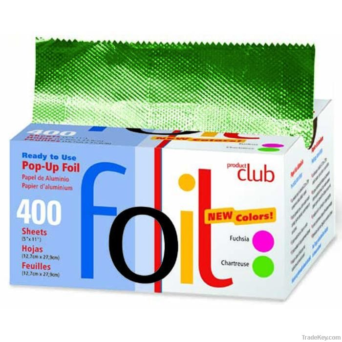 Pop-up aluminum foil