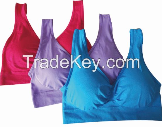 As Seen On TV Classical Color Pastel Sexy Pads Push Up Genie Bra Sports Bra