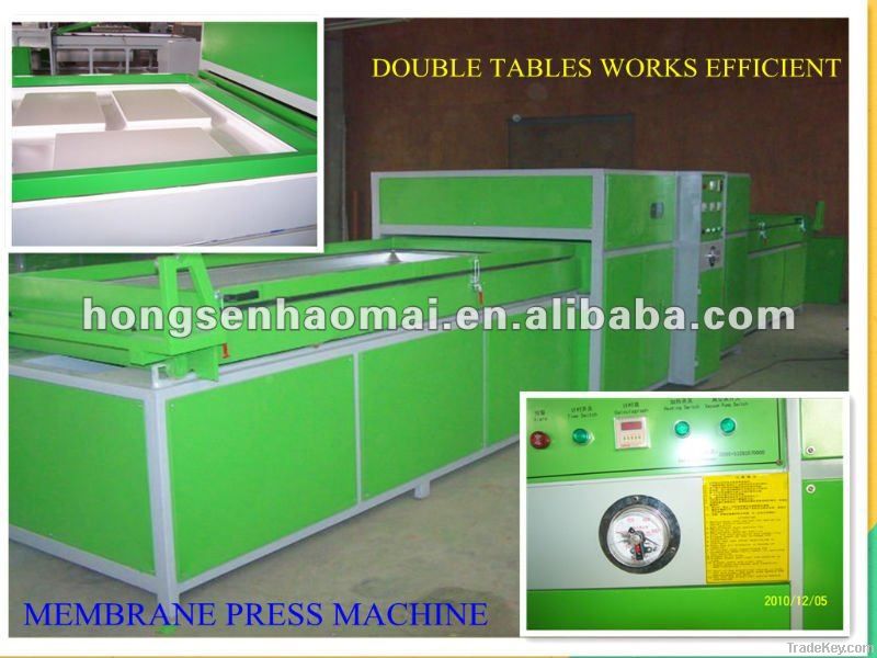 Vacuum membrane press machine