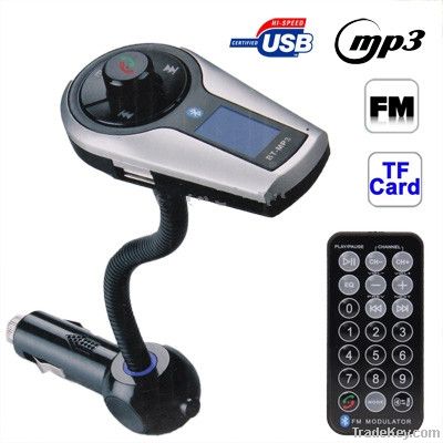 A2DP Bluetooth Handsfree Car Kit FM transmitter Modulator Car mp3