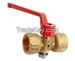 Brass Plug Valves with Red Butterfly Handle